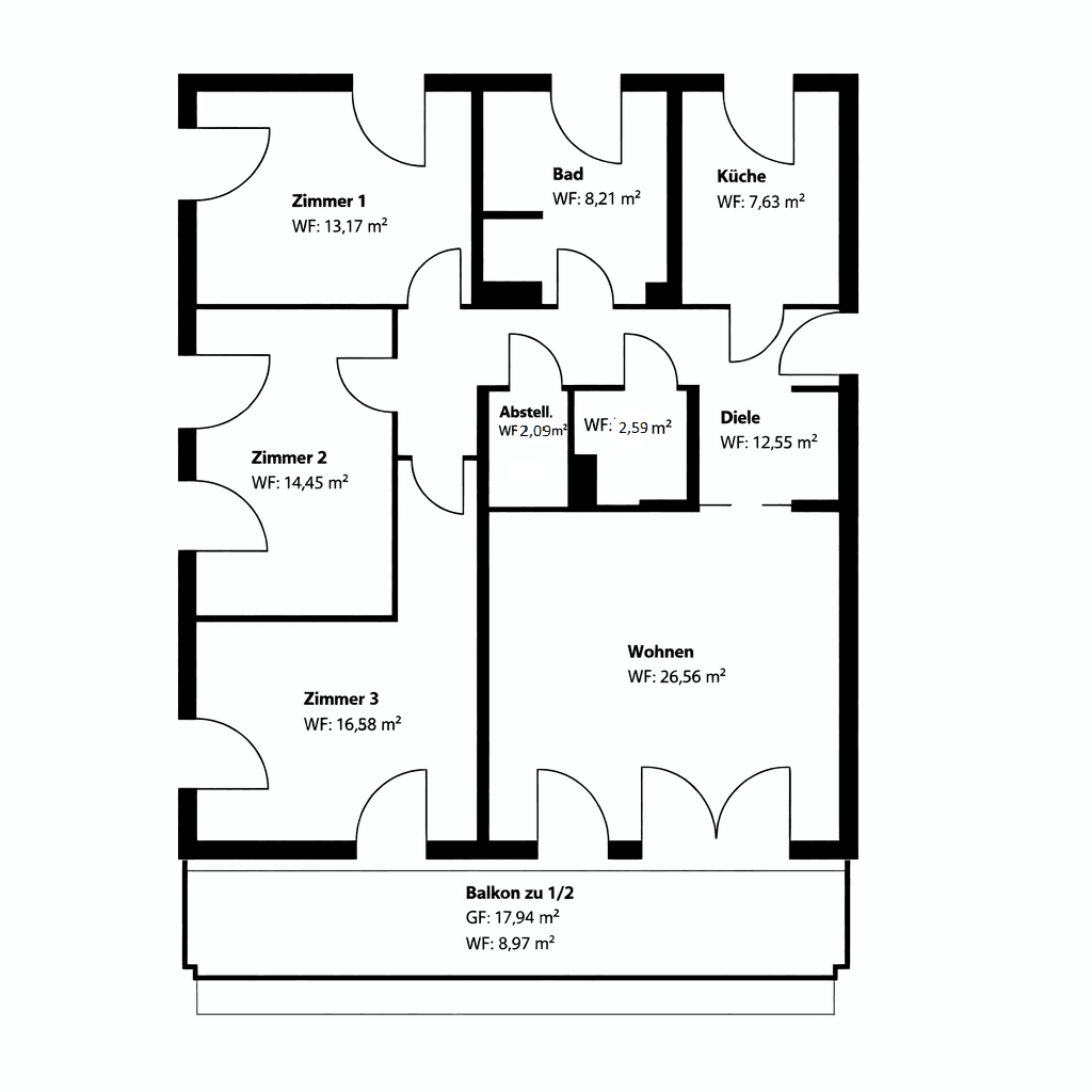 4 bedroom flat to rent, 113 m², München, Bavaria 4 bedroom flat to rent, 113 m², München, Bavaria
