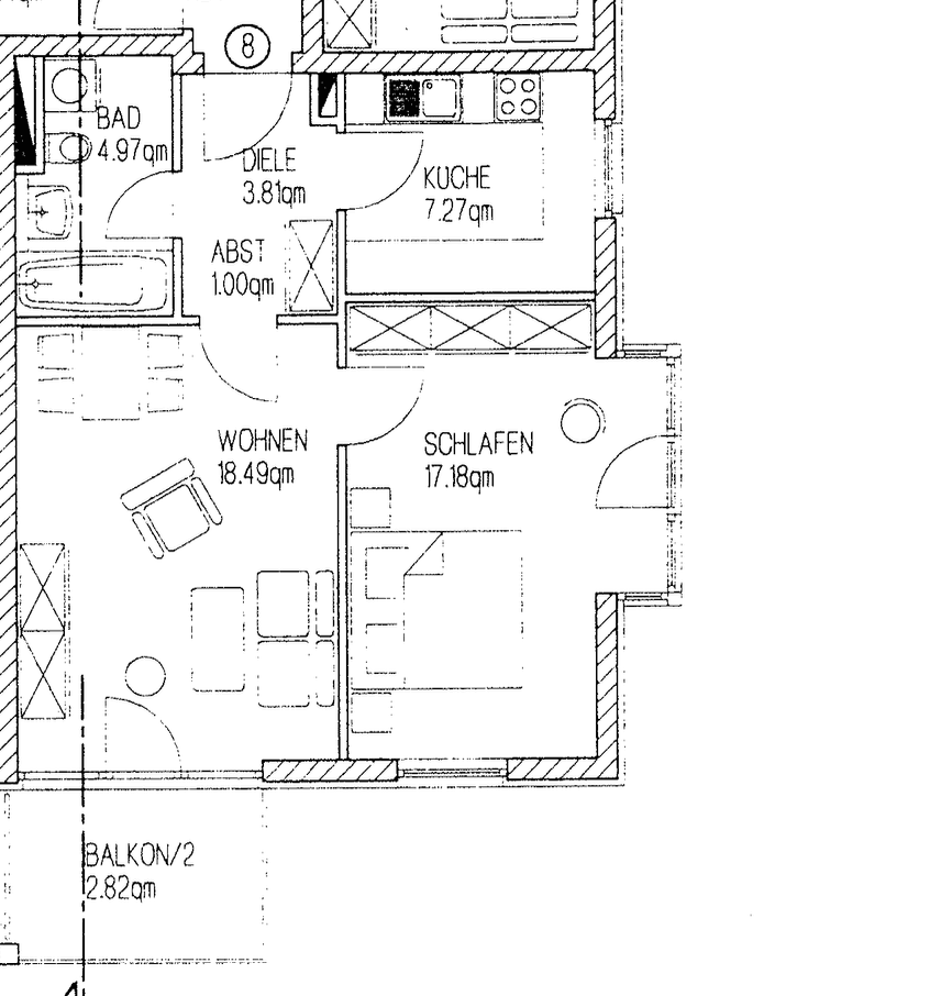 2 bedroom flat to rent, 56 m², Am Bahnhof 71, Frankenberg/Sachsen, Saxony 2 bedroom flat to rent, 56 m², Am Bahnhof 71, Frankenberg/Sachsen, Saxony