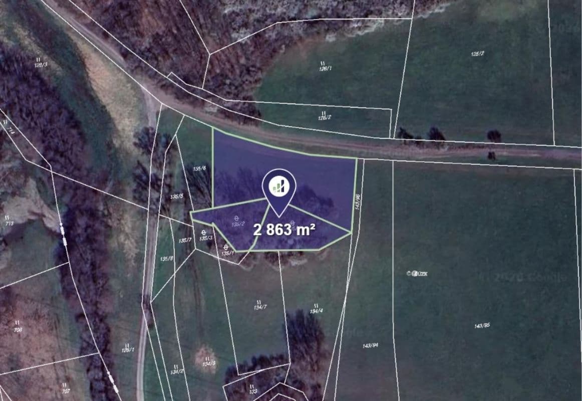 plot for sale, 2,863 m², Bouzov, Olomoucký Region plot for sale, 2,863 m², Bouzov, Olomoucký Region