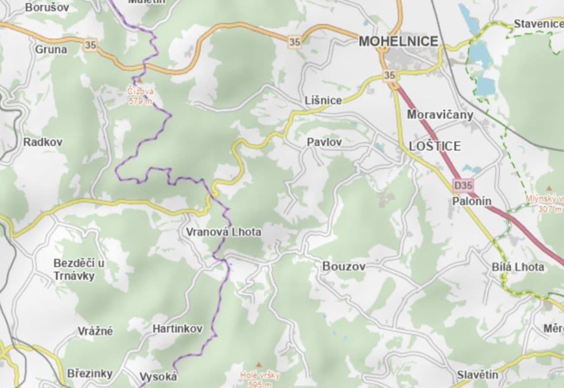 plot for sale, 2,863 m², Bouzov, Olomoucký Region plot for sale, 2,863 m², Bouzov, Olomoucký Region