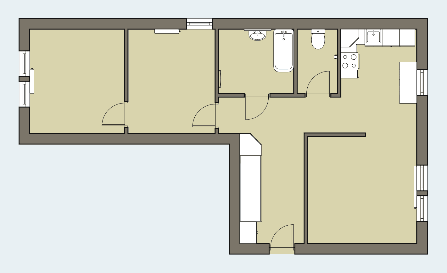 3 bedroom flat to rent, 61 m², Rybářská, Nymburk, Středočeský Region 3 bedroom flat to rent, 61 m², Rybářská, Nymburk, Středočeský Region