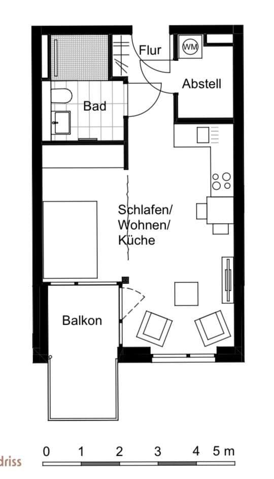 1 bedroom flat to rent, 39 m², Bodestrasse 1-3, Hanover, Lower Saxony 1 bedroom flat to rent, 39 m², Bodestrasse 1-3, Hanover, Lower Saxony