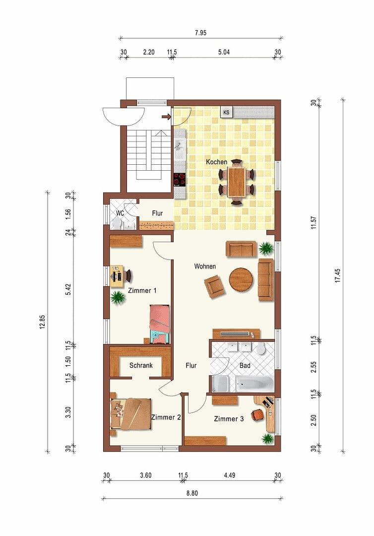 4 bedroom flat to rent, 116 m², Lagerstraße 12, Mannheim, Baden-Württemberg 4 bedroom flat to rent, 116 m², Lagerstraße 12, Mannheim, Baden-Württemberg