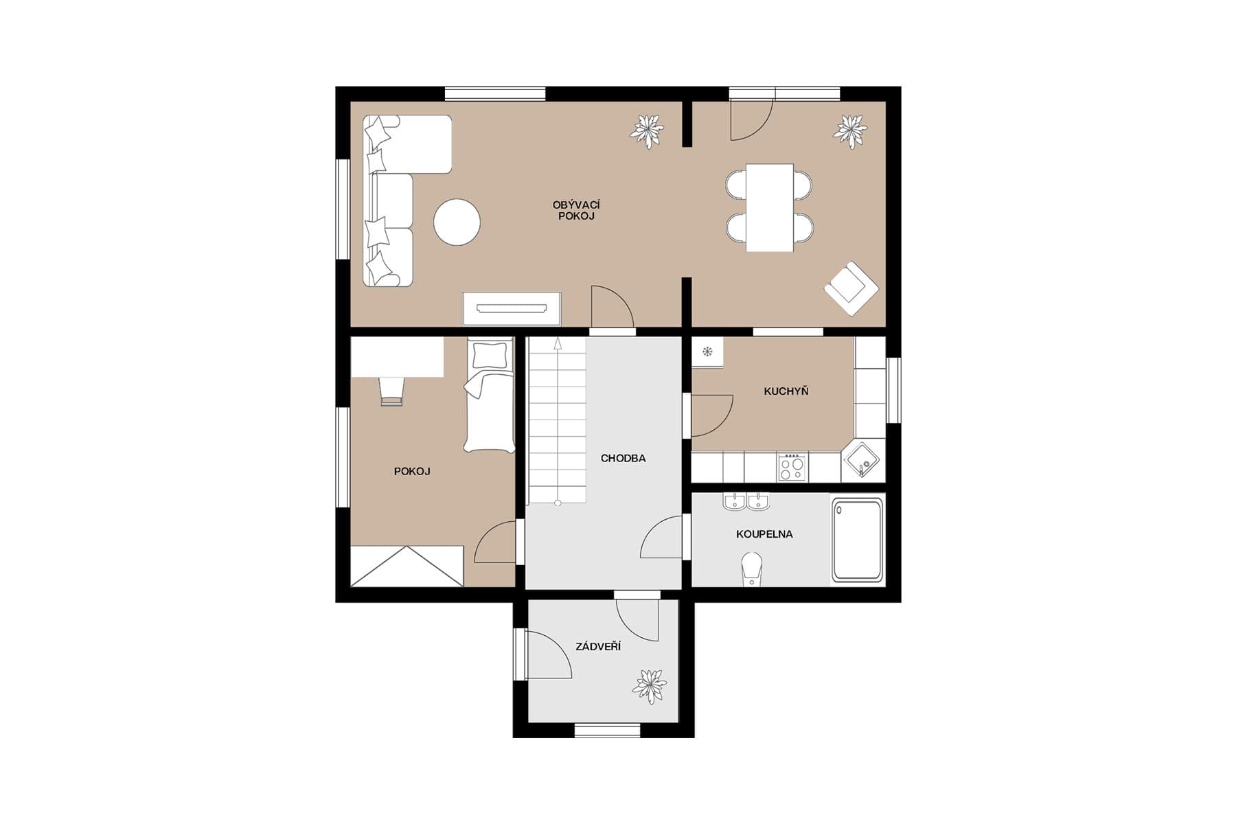 house for sale, 123 m², Okružní, Dobříš, Středočeský Region house for sale, 123 m², Okružní, Dobříš, Středočeský Region