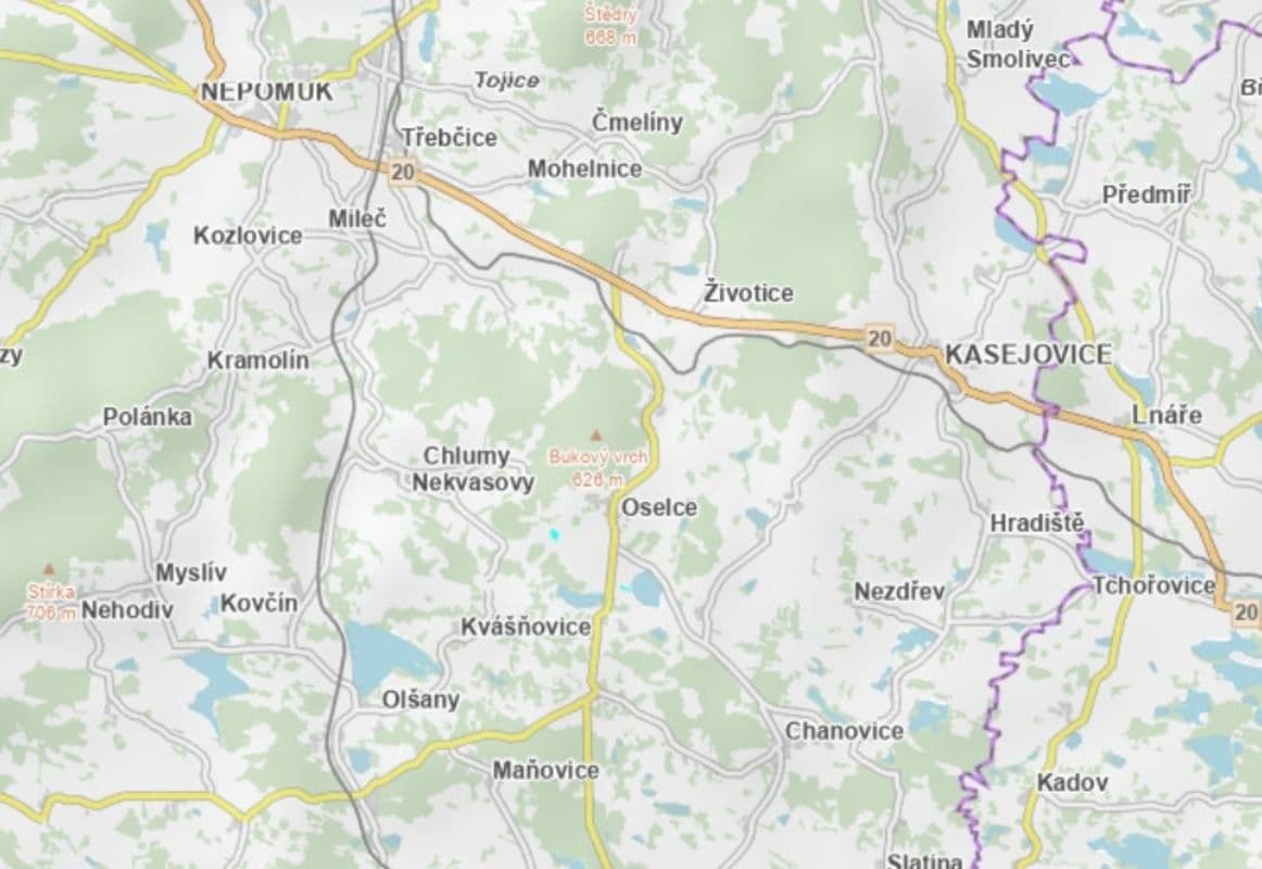 plot for sale, 9,194 m², Oselce, Plzeňský Region plot for sale, 9,194 m², Oselce, Plzeňský Region