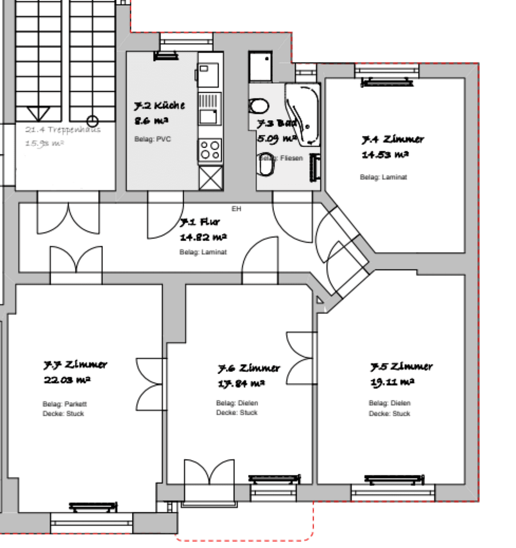 4 bedroom flat to rent, 102 m², Paracelsusstraße 2c, Halle (Saale), Saxony-Anhalt 4 bedroom flat to rent, 102 m², Paracelsusstraße 2c, Halle (Saale), Saxony-Anhalt