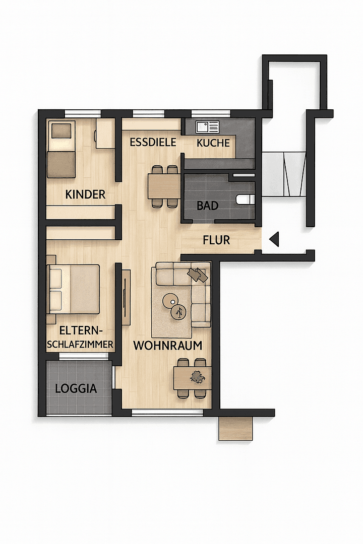 2 bedroom with open-plan kitchen flat for sale, 77 m², Panoramastr. 3, Weinstadt, Baden-Württemberg 2 bedroom with open-plan kitchen flat for sale, 77 m², Panoramastr. 3, Weinstadt, Baden-Württemberg