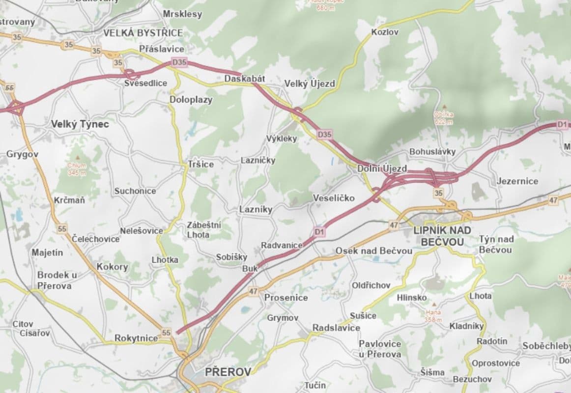 plot for sale, 4,372 m², Dolní Újezd, Olomoucký Region plot for sale, 4,372 m², Dolní Újezd, Olomoucký Region