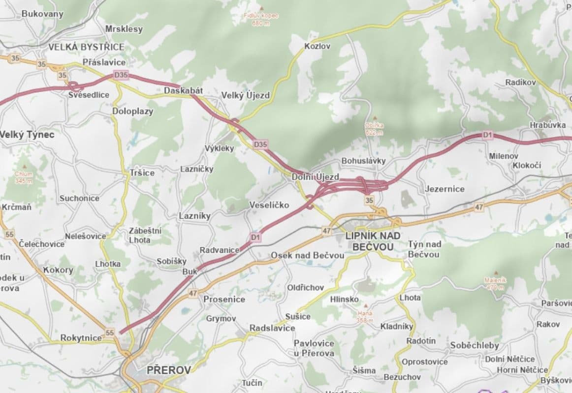 plot for sale, 3,810 m², Dolní Újezd, Olomoucký Region plot for sale, 3,810 m², Dolní Újezd, Olomoucký Region