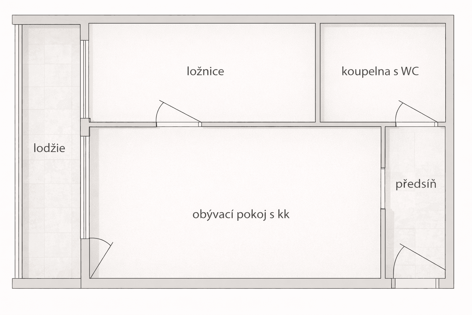 1 bedroom with open-plan kitchen flat for sale, 54 m², Zvoncovitá, Prague, Prague 1 bedroom with open-plan kitchen flat for sale, 54 m², Zvoncovitá, Prague, Prague