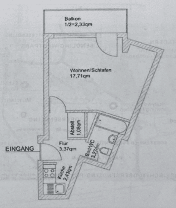 1 bedroom flat to rent, 30 m², Listseeweg 7, München, Bavaria 1 bedroom flat to rent, 30 m², Listseeweg 7, München, Bavaria