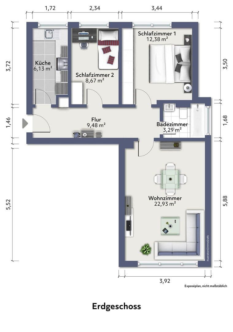 3 bedroom flat for sale, 63 m², Hanau, Hesse 3 bedroom flat for sale, 63 m², Hanau, Hesse