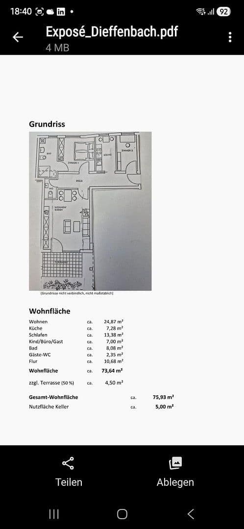 3 bedroom flat to rent, 76 m², Dieffenbacher Str. 5, Dietzenbach, Hesse 3 bedroom flat to rent, 76 m², Dieffenbacher Str. 5, Dietzenbach, Hesse