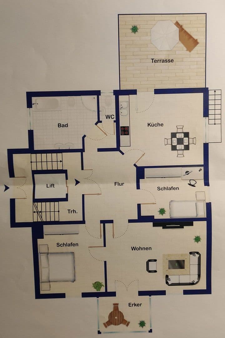2 bedroom with open-plan kitchen flat to rent, 109 m², Wiesbaden, Hesse 2 bedroom with open-plan kitchen flat to rent, 109 m², Wiesbaden, Hesse