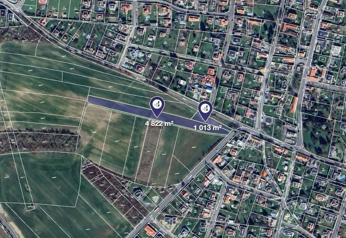 plot for sale, 5,835 m², Úvaly, Středočeský Region plot for sale, 5,835 m², Úvaly, Středočeský Region