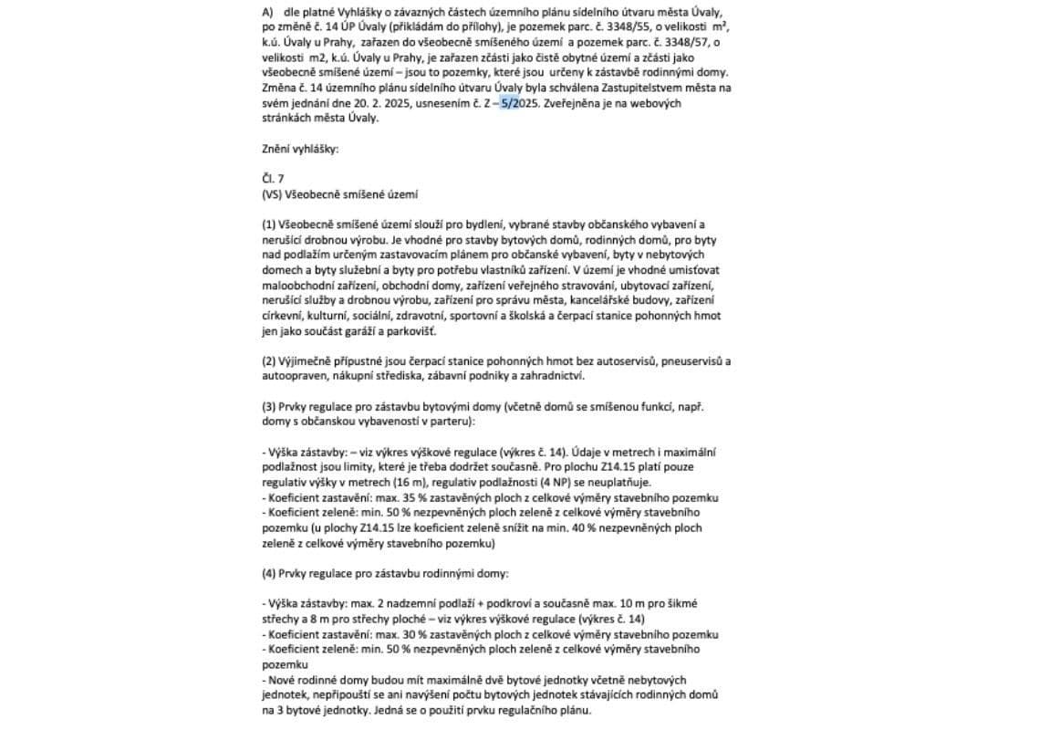 plot for sale, 5,835 m², Úvaly, Středočeský Region plot for sale, 5,835 m², Úvaly, Středočeský Region