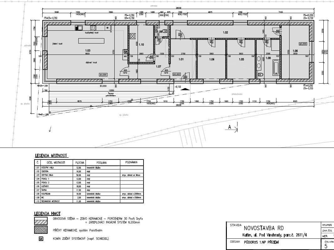 plot for sale, 842 m², Pod vinohrady, Kuřim, Jihomoravský Region plot for sale, 842 m², Pod vinohrady, Kuřim, Jihomoravský Region