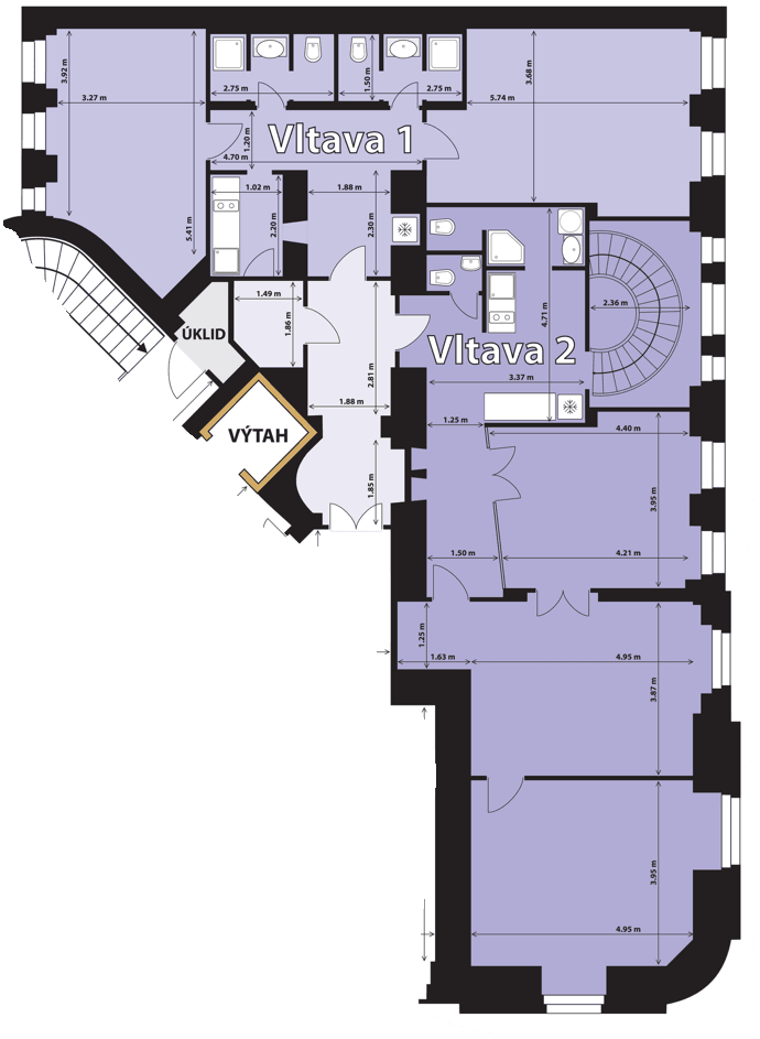 office to rent, 221 m², Dienzenhoferovy sady, Prague, Prague office to rent, 221 m², Dienzenhoferovy sady, Prague, Prague