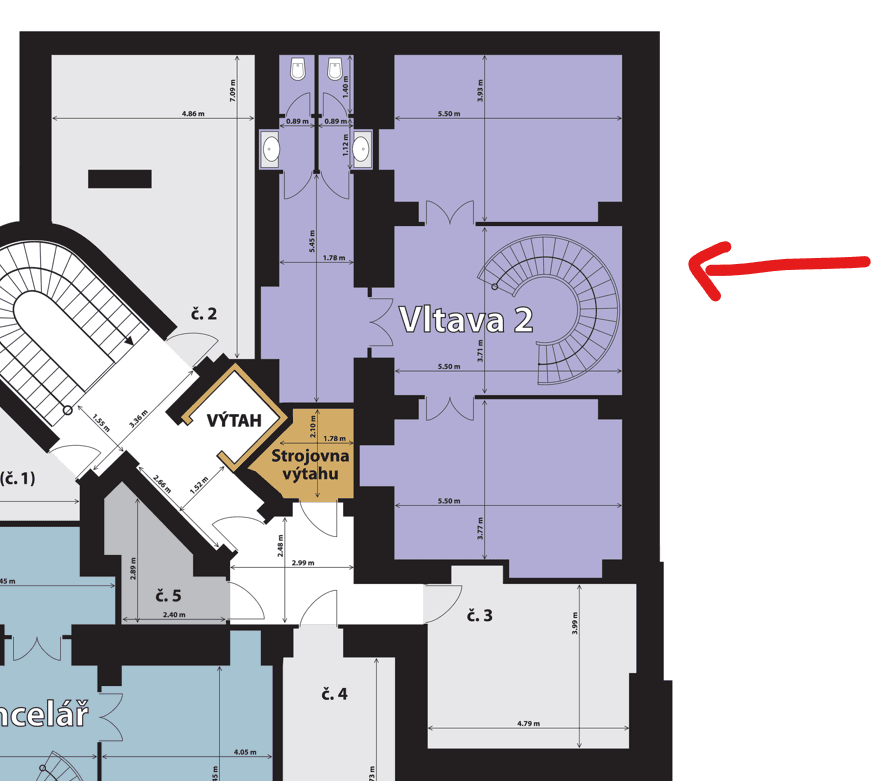 office to rent, 221 m², Dienzenhoferovy sady, Prague, Prague office to rent, 221 m², Dienzenhoferovy sady, Prague, Prague