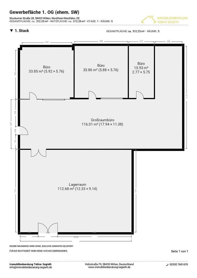 office to rent, 320 m², Stockumer Straße 28, Witten, North Rhine-Westphalia office to rent, 320 m², Stockumer Straße 28, Witten, North Rhine-Westphalia