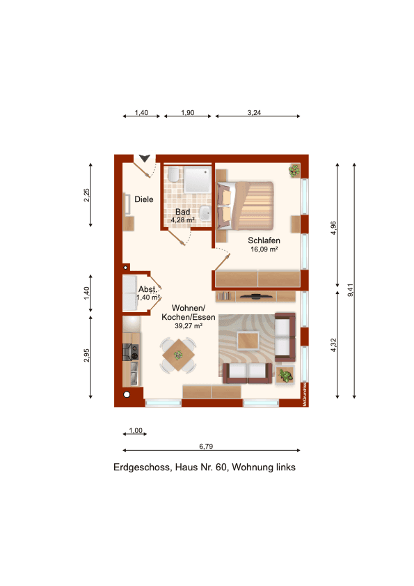 2 bedroom flat to rent, 62 m², Alte Landstraße 60, Bergheim, North Rhine-Westphalia 2 bedroom flat to rent, 62 m², Alte Landstraße 60, Bergheim, North Rhine-Westphalia