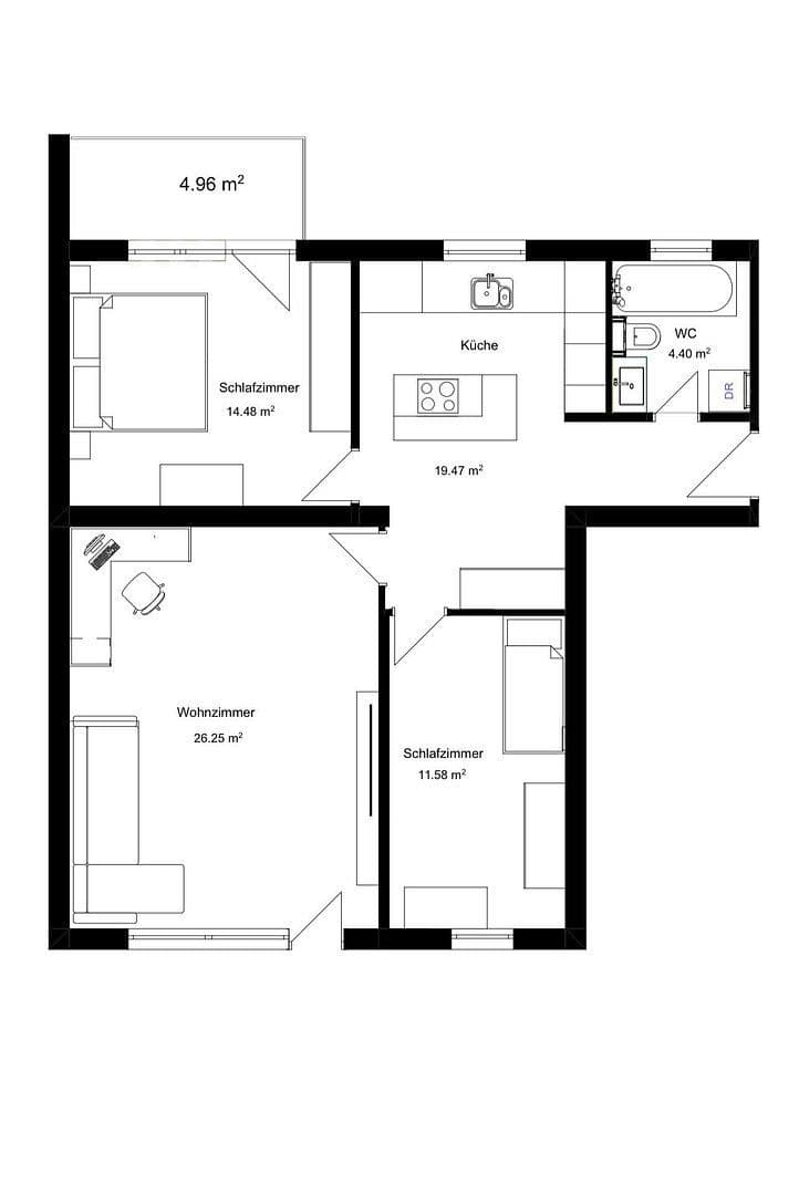 3 bedroom flat to rent, 79 m², Thomasiusstr. 3, Berlin, Berlin 3 bedroom flat to rent, 79 m², Thomasiusstr. 3, Berlin, Berlin