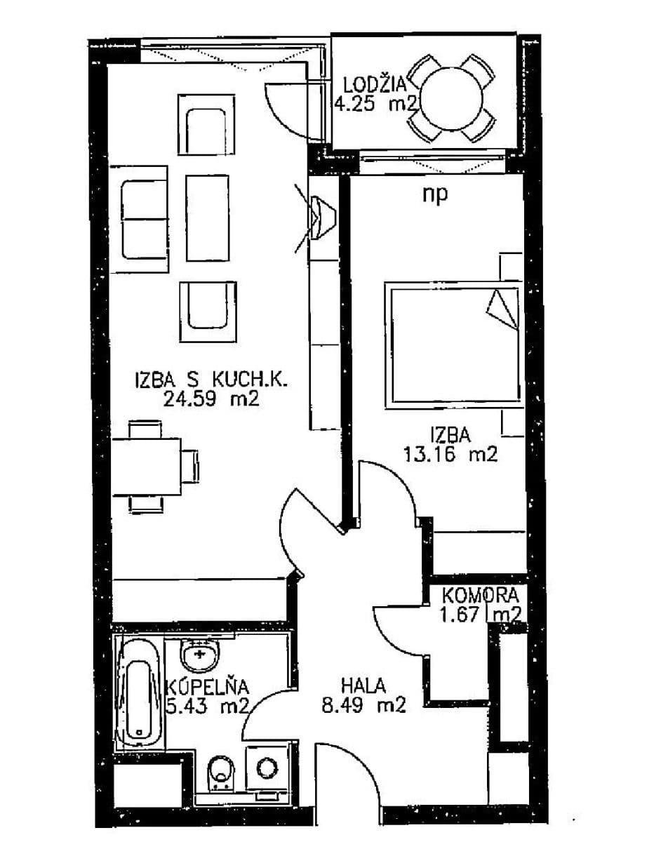 2 bedroom flat for sale, 53 m², Ružinov, Bratislavský Region 2 bedroom flat for sale, 53 m², Ružinov, Bratislavský Region
