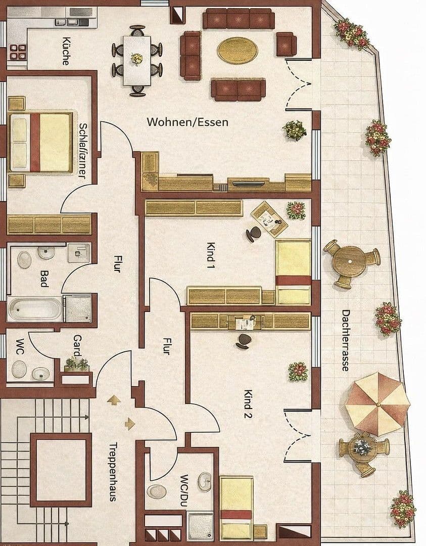 4 bedroom flat to rent, 133 m², Plattenäckerweg 6, Nürnberg, Bavaria 4 bedroom flat to rent, 133 m², Plattenäckerweg 6, Nürnberg, Bavaria