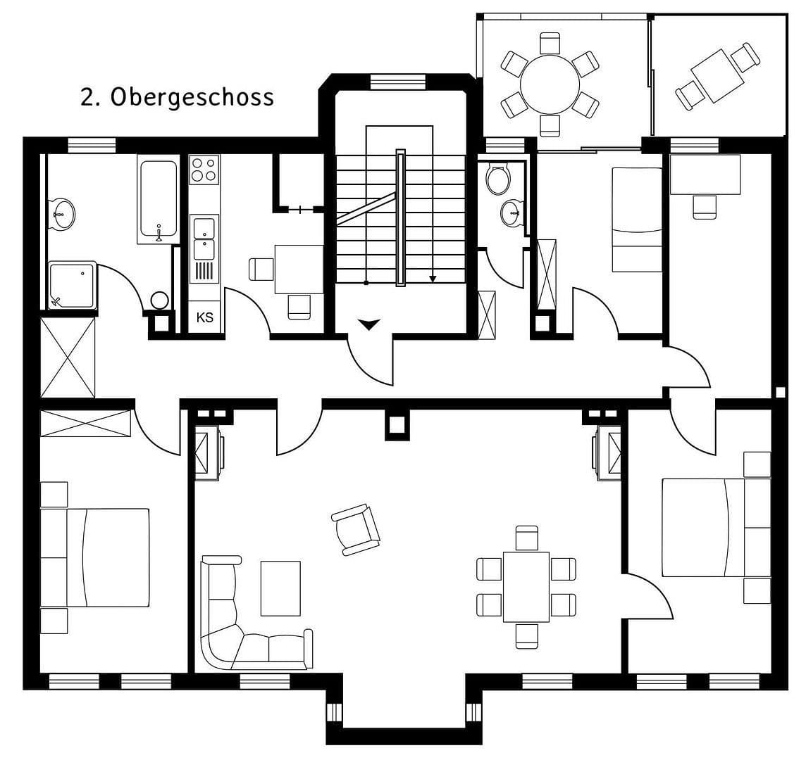 5 bedroom with open-plan kitchen flat to rent, 20 m², Fürth, Bavaria 5 bedroom with open-plan kitchen flat to rent, 20 m², Fürth, Bavaria
