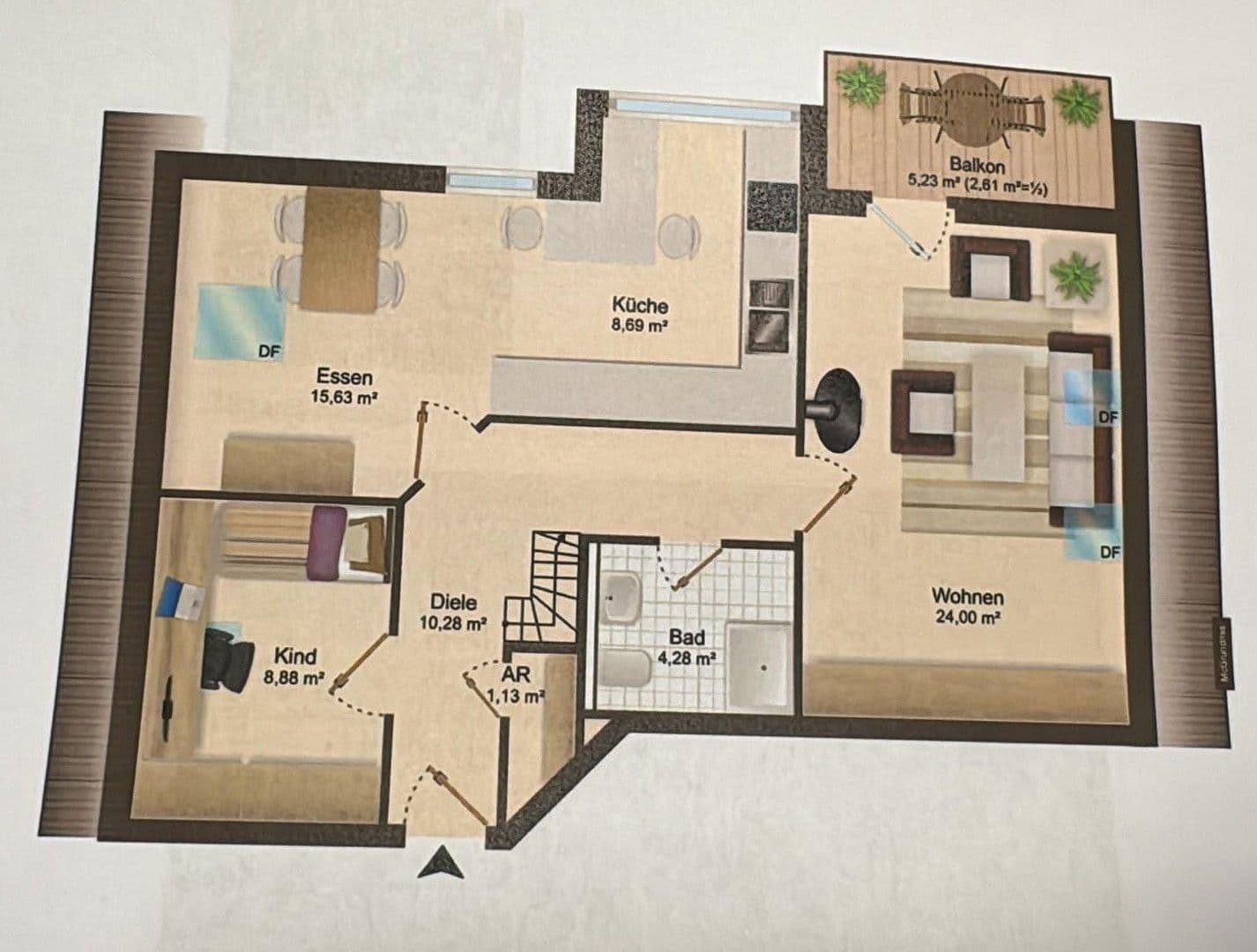 5 bedroom flat for sale, 95 m², Untermeitingen, Bavaria 5 bedroom flat for sale, 95 m², Untermeitingen, Bavaria