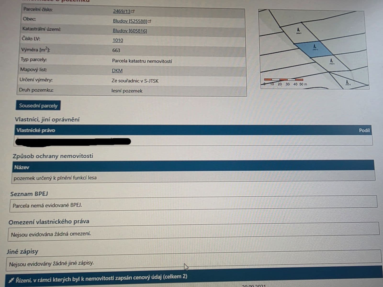 plot for sale, 663 m², Bludov, Olomoucký Region plot for sale, 663 m², Bludov, Olomoucký Region