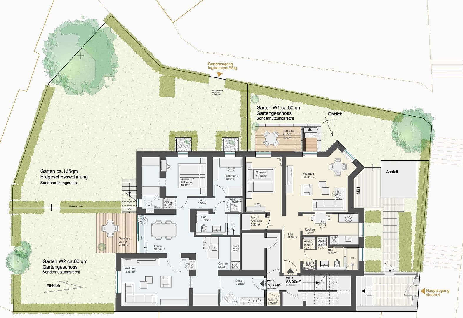 4 bedroom flat for sale, 78 m², Grube 4, Hamburg, Hamburg 4 bedroom flat for sale, 78 m², Grube 4, Hamburg, Hamburg