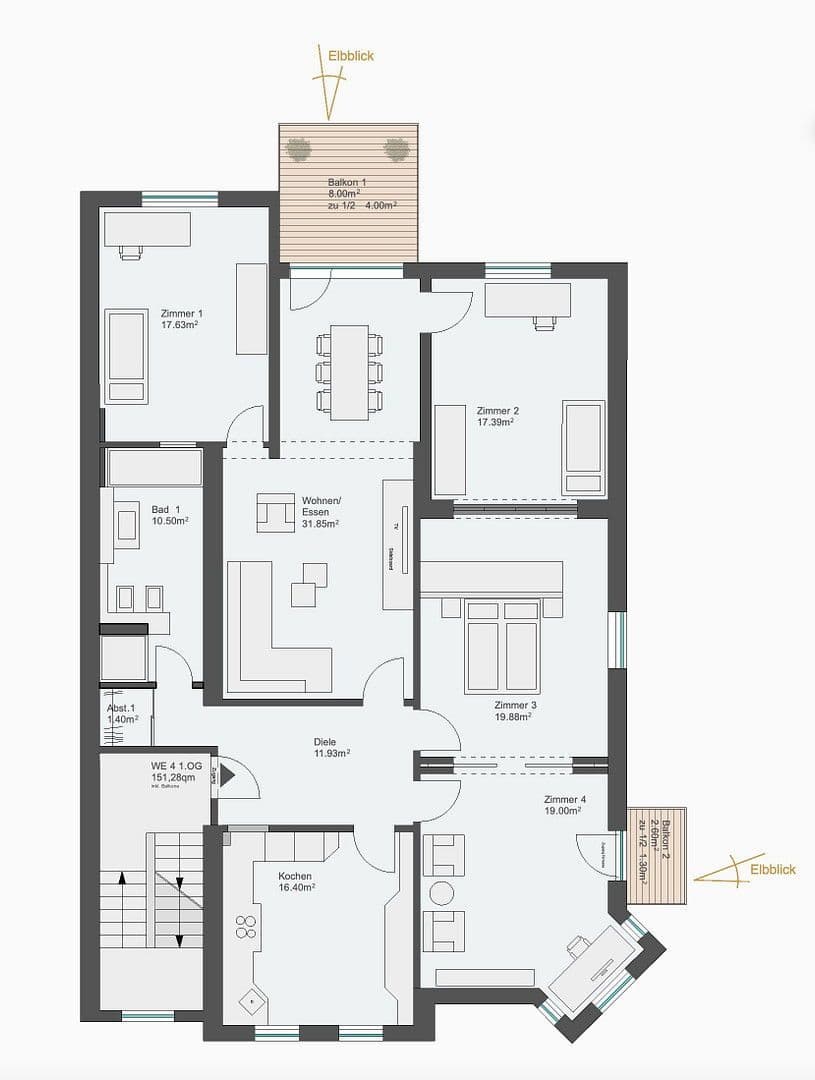 5 bedroom flat for sale, 151 m², Grube 4, Hamburg, Hamburg 5 bedroom flat for sale, 151 m², Grube 4, Hamburg, Hamburg
