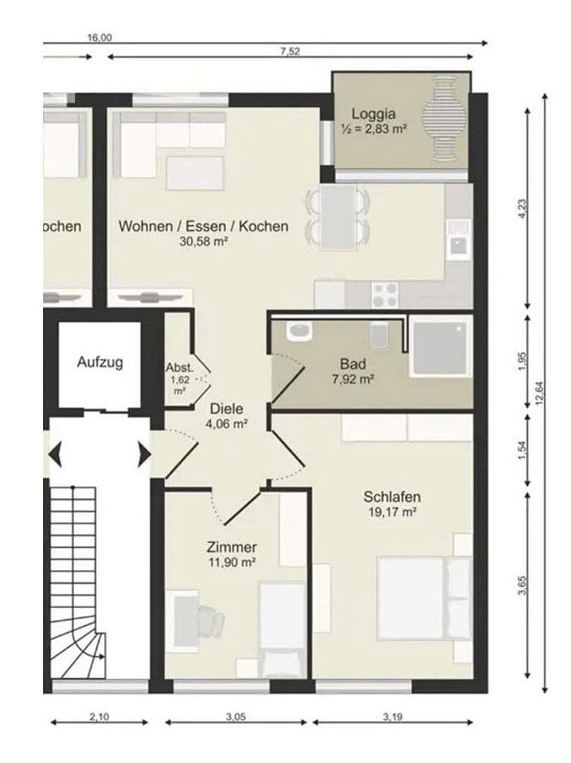 3 bedroom flat to rent, 77 m², Frankfurt, Hesse 3 bedroom flat to rent, 77 m², Frankfurt, Hesse