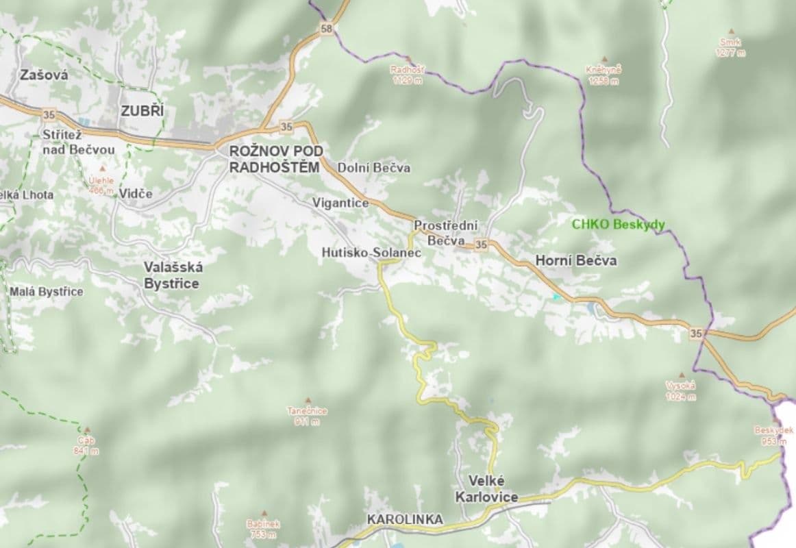 plot for sale, 9,475 m², Horní Bečva, Zlínský Region plot for sale, 9,475 m², Horní Bečva, Zlínský Region