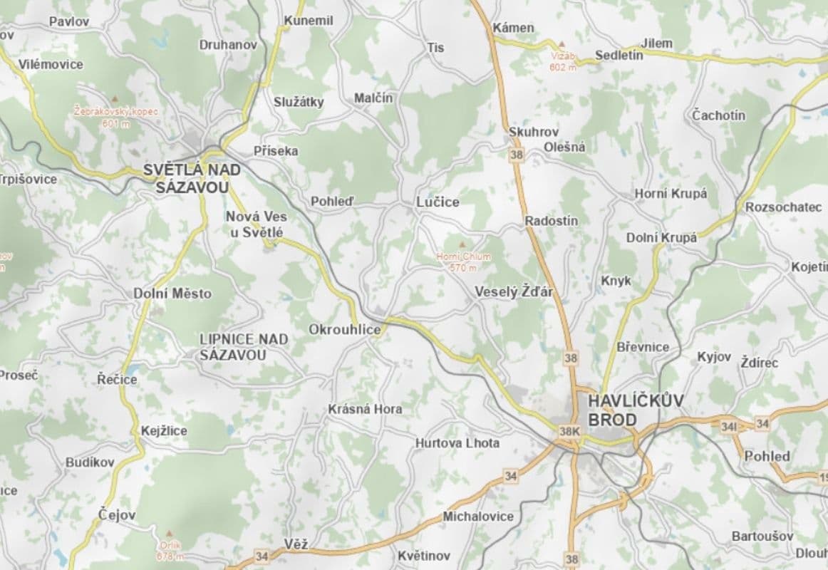 plot for sale, 4,203 m², Nová Ves u Světlé, Vysočina Region plot for sale, 4,203 m², Nová Ves u Světlé, Vysočina Region