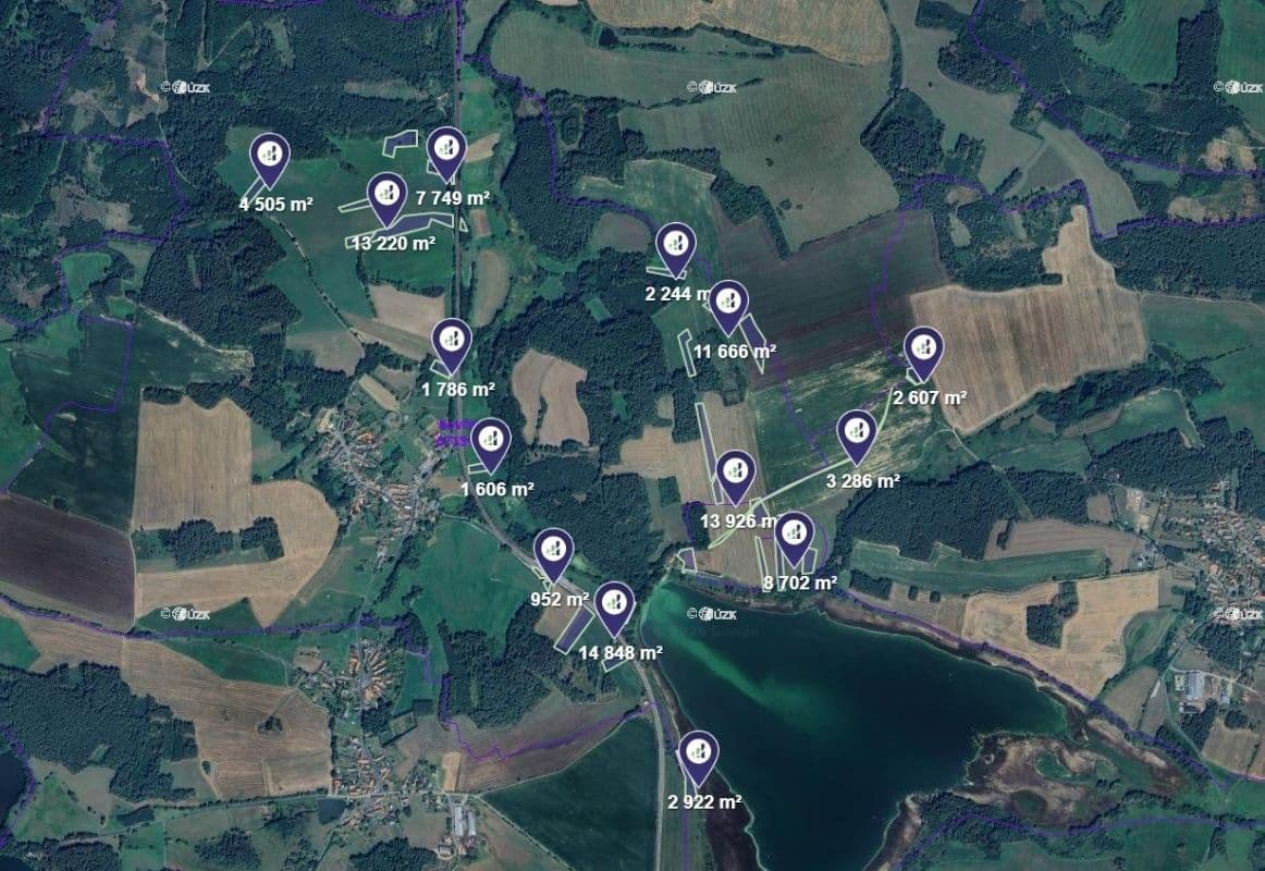 plot for sale, 90,019 m², Kovčín, Plzeňský Region plot for sale, 90,019 m², Kovčín, Plzeňský Region