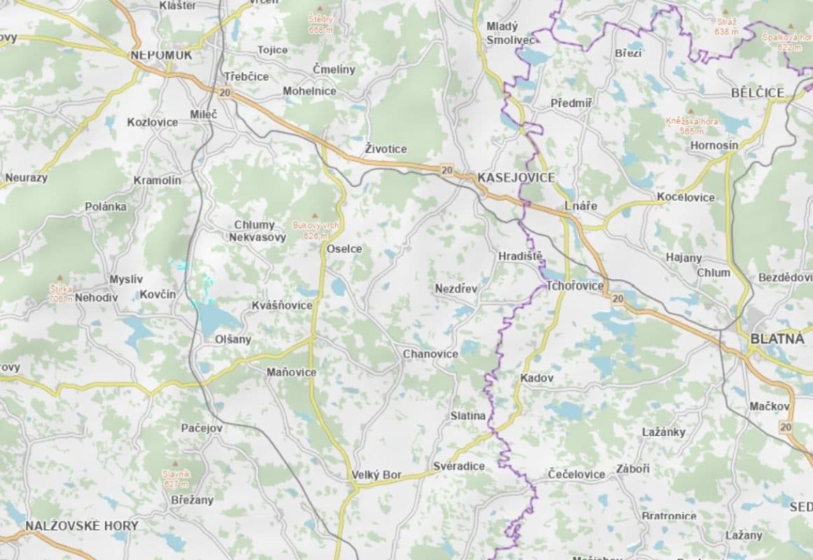 plot for sale, 90,019 m², Kovčín, Plzeňský Region plot for sale, 90,019 m², Kovčín, Plzeňský Region