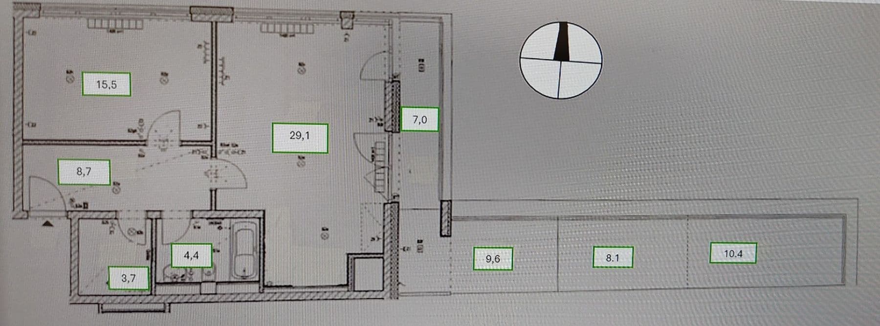 1 bedroom with open-plan kitchen flat to rent, 61 m², Poděbradská, Prague, Prague 1 bedroom with open-plan kitchen flat to rent, 61 m², Poděbradská, Prague, Prague