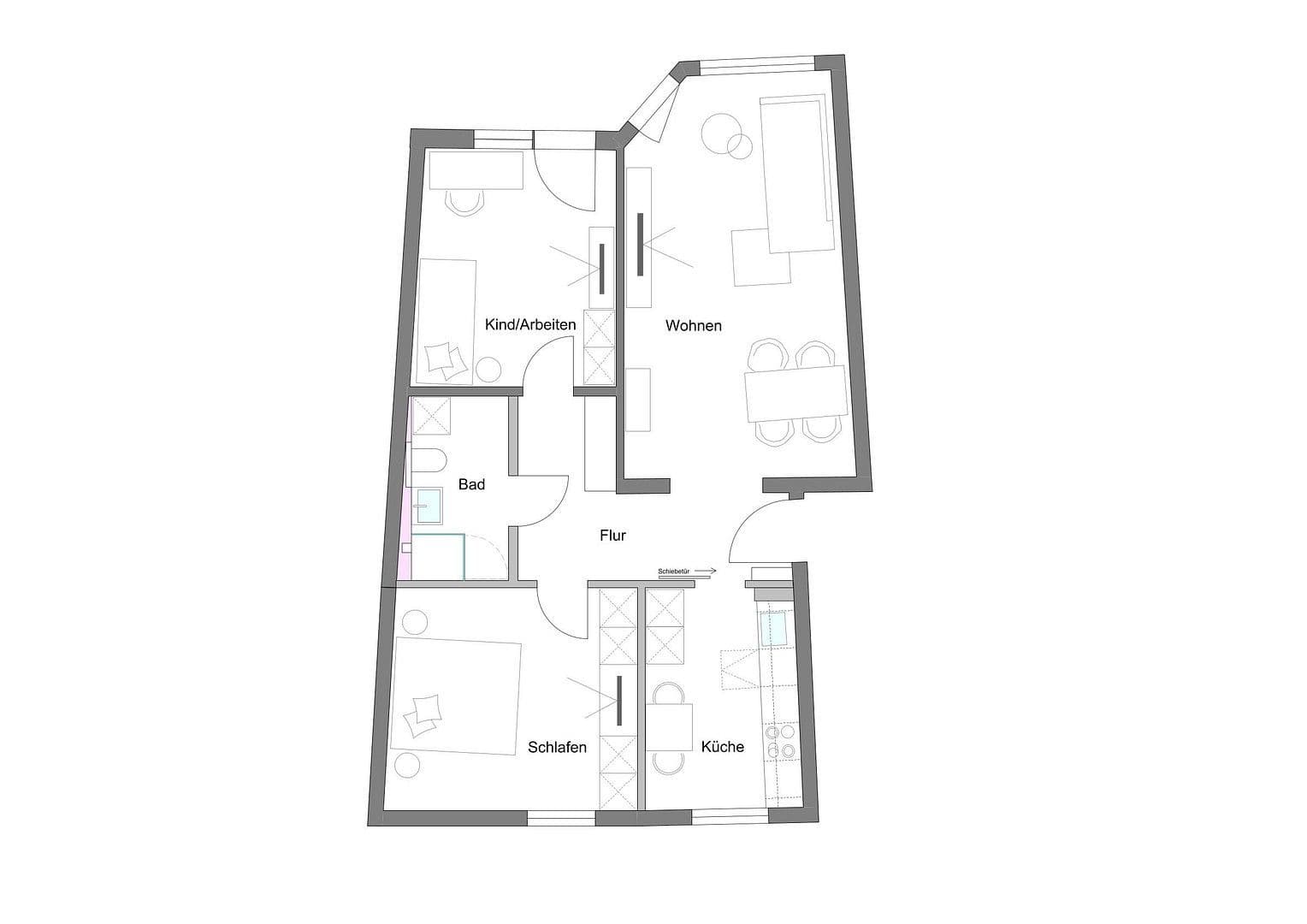 3 bedroom flat to rent, 71 m², Jaupstr. 1-13, Darmstadt, Hesse 3 bedroom flat to rent, 71 m², Jaupstr. 1-13, Darmstadt, Hesse