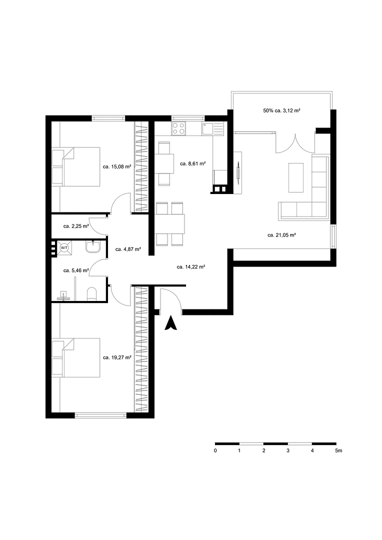 2 bedroom with open-plan kitchen flat for sale, 93 m², Saarlouis, Saarland 2 bedroom with open-plan kitchen flat for sale, 93 m², Saarlouis, Saarland
