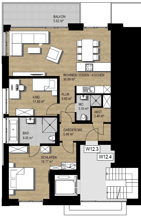 3 bedroom flat to rent, 100 m², Verl, North Rhine-Westphalia 3 bedroom flat to rent, 100 m², Verl, North Rhine-Westphalia