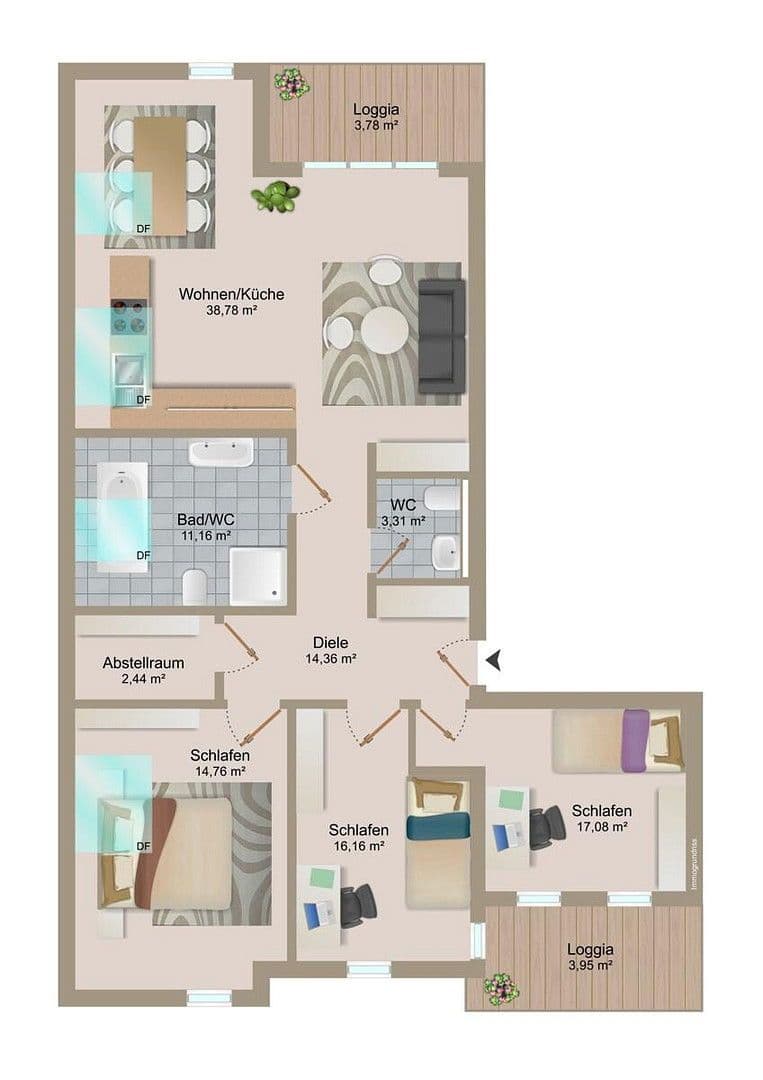 4 bedroom flat to rent, 126 m², Hauptstraße 34, Kieselbronn, Baden-Württemberg 4 bedroom flat to rent, 126 m², Hauptstraße 34, Kieselbronn, Baden-Württemberg