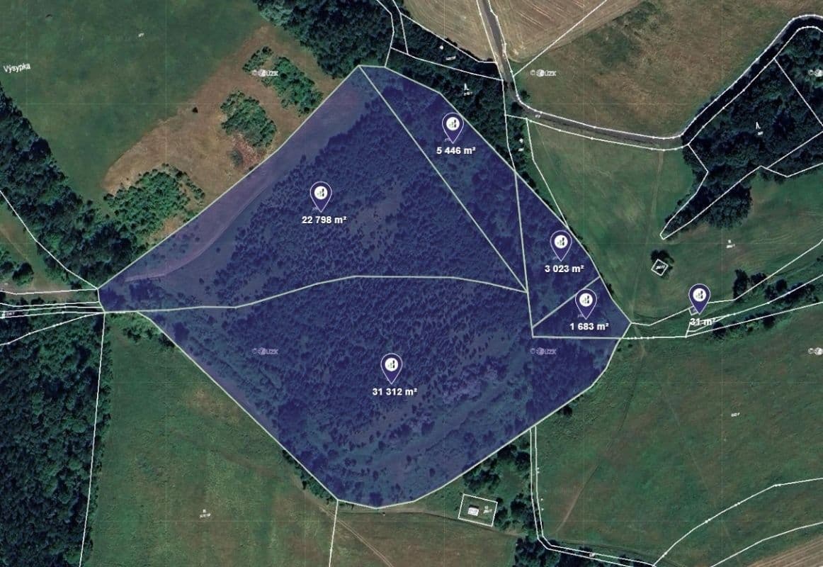 plot for sale, 64,293 m², Chuderov, Ústecký Region plot for sale, 64,293 m², Chuderov, Ústecký Region