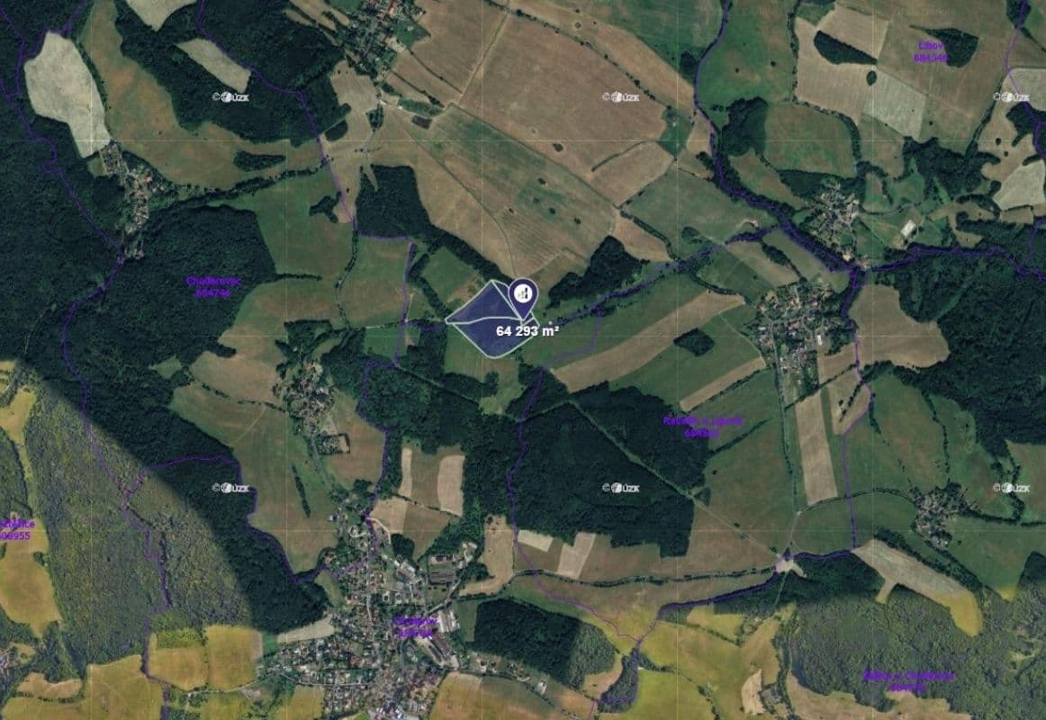 plot for sale, 64,293 m², Chuderov, Ústecký Region plot for sale, 64,293 m², Chuderov, Ústecký Region