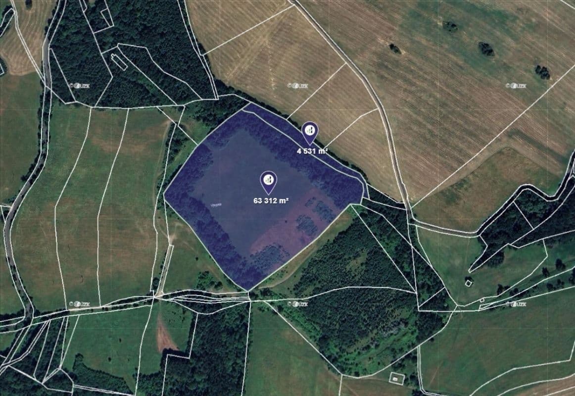plot for sale, 67,843 m², Velké Chvojno, Ústecký Region plot for sale, 67,843 m², Velké Chvojno, Ústecký Region