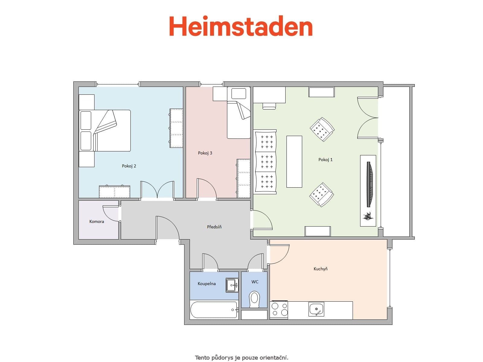 3 bedroom flat to rent, 69 m², Františka Hrubína, Havířov, Moravskoslezský Region 3 bedroom flat to rent, 69 m², Františka Hrubína, Havířov, Moravskoslezský Region