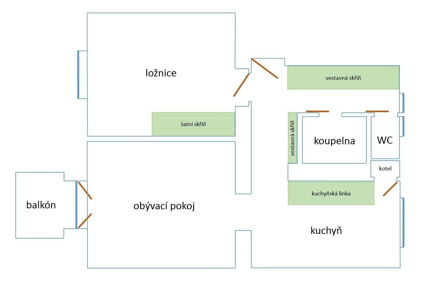 2 bedroom flat to rent, 52 m², Palackého, Mladá Boleslav, Středočeský Region 2 bedroom flat to rent, 52 m², Palackého, Mladá Boleslav, Středočeský Region
