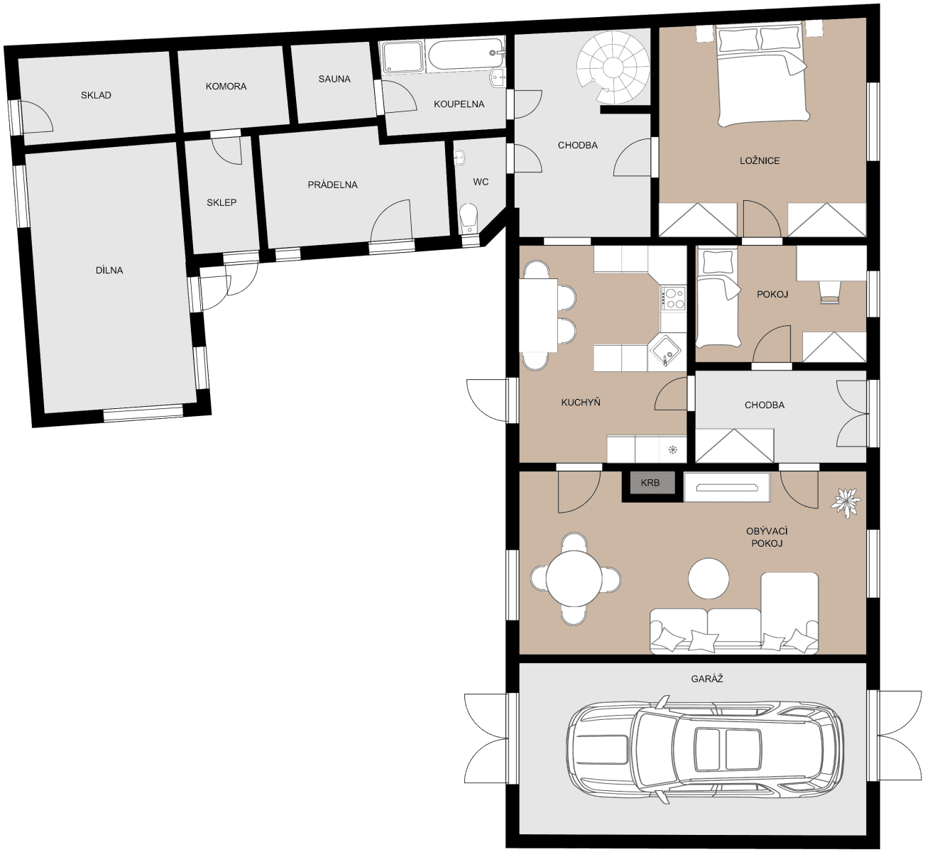 house for sale, 151 m², Ječmínkova, Chropyně, Zlínský Region house for sale, 151 m², Ječmínkova, Chropyně, Zlínský Region
