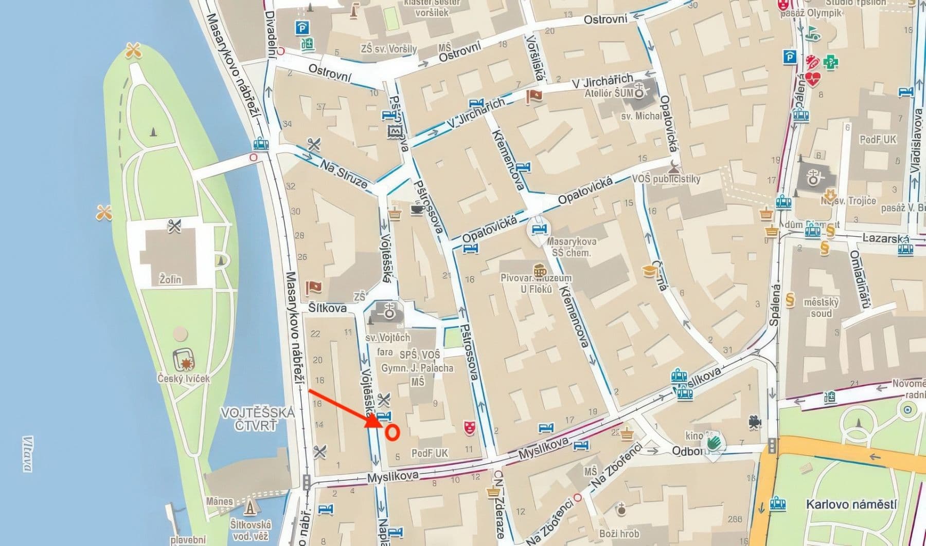 3 bedroom with open-plan kitchen flat to rent, 110 m², Vojtěšská, Prague, Prague 3 bedroom with open-plan kitchen flat to rent, 110 m², Vojtěšská, Prague, Prague